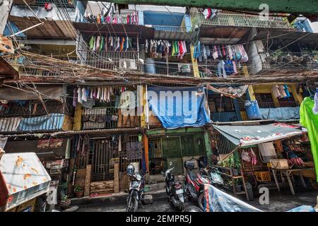 Tondo, slum, Manila, Filippine, bidonville Foto Stock