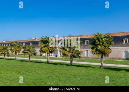 Rochefort, corderie Royale, fabbrica di costruzione di funi Foto Stock