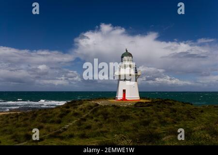 Faro di Waipara Point Foto Stock