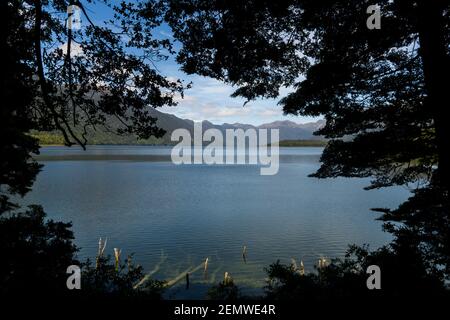 Lago Te Anau Foto Stock