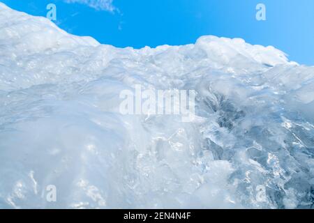 Cascate di Frozen Tangle Creek nel parco nazionale di Jasper, Canada Foto Stock