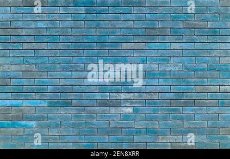 Vecchio muro di mattoni. Muratura di un vecchio mattone blu in stile rustico. La struttura e il modello del muro di pietra distrutto. Spazio di copia. . Foto di alta qualità Foto Stock