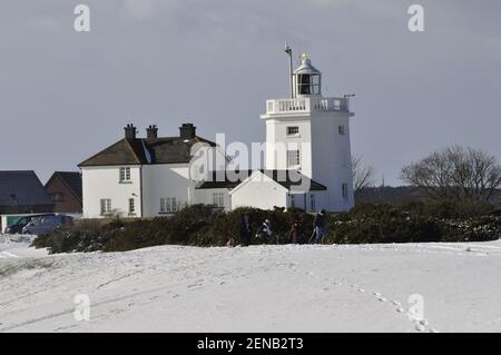 Faro di Cromer, Norfolk, Inghilterra Regno Unito. Foto Stock