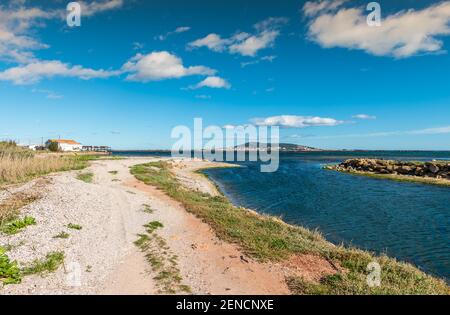 Oyster parco nel laghetto di Thau e Sete, Francia Foto Stock