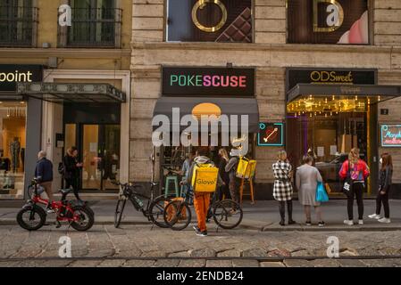 Milano, Italia. 26 Feb 2021. 2/26/2021 - Riders for Milan Editorial Usage only (Photo by IPA/Sipa USA) Credit: Sipa USA/Alamy Live News Foto Stock