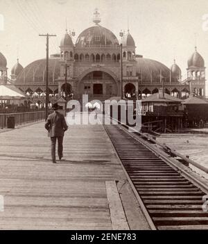 Great Pavilion at Saltair Beach, Salt Lake, 13 miglia a ovest da Salt Lake City, Utah, 1904 Foto Stock