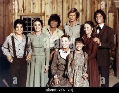 Little House on the Prairie TV Series 1974 - 1983 USA Director : Michael Landon 1980 Stagione 7 Matthew Laborteaux, Melissa Gilbert, Michael Landon, Dean Butler, Melissa sue Anderson, Linwood Boomerl, Karen Grassle, Lindsay/Sidney Greenbush Foto Stock