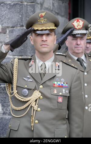 Esercito di talian, alti ufficiali durante una cerimonia militare Foto Stock