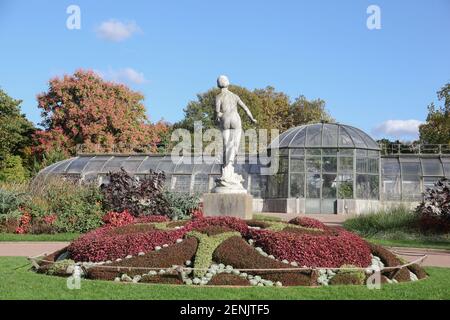 Holland serra di agave nel parco della testa dorata a Lione, Francia Foto Stock