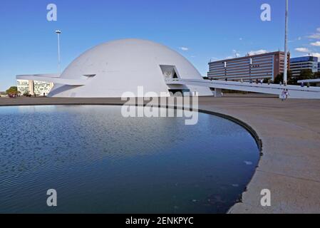 Museu National da República a Brasília Foto Stock