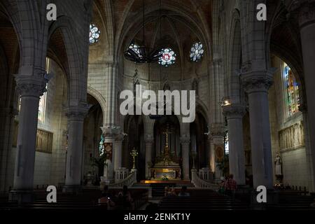 Biarritz, Francia - 24 luglio 2019 - Chiesa Sainte-Eugénie di Biarritz Foto Stock