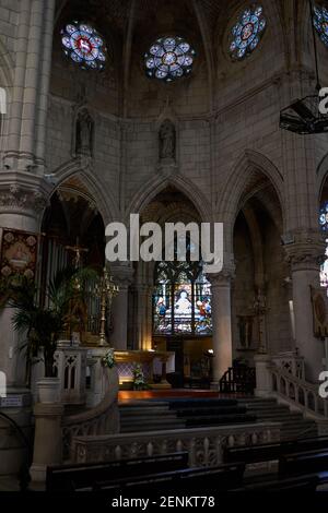 Biarritz, Francia - 24 luglio 2019 - Chiesa Sainte-Eugénie di Biarritz Foto Stock