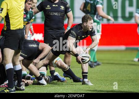 Treviso, Italia. 26 Feb 2021. Kieran MARMION durante Benetton Treviso vs Connacht Rugby, Rugby Guinness Pro 14 match a Treviso, Italia, Febbraio 26 2021 Credit: Independent Photo Agency/Alamy Live News Foto Stock