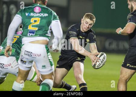 Treviso, Italia. 26 Feb 2021. Kieran MARMION durante Benetton Treviso vs Connacht Rugby, Rugby Guinness Pro 14 match a Treviso, Italia, Febbraio 26 2021 Credit: Independent Photo Agency/Alamy Live News Foto Stock