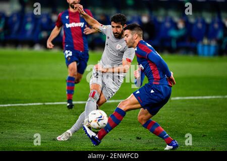 VALENCIA, SPAGNA - FEBBRAIO 26: Raul Garcia di Bilbao Atletico durante la partita di LaLiga Santander tra Levante e Bilbao Atletico a Estadi Ciutat de Valencia il 26 febbraio 2021 a Valencia, Spagna (Foto di Pablo Morano/Orange Pictures) Foto Stock