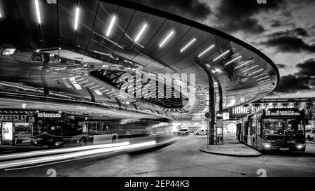 Grazer Hauptbahnhof (stazione centrale di Graz) Foto Stock