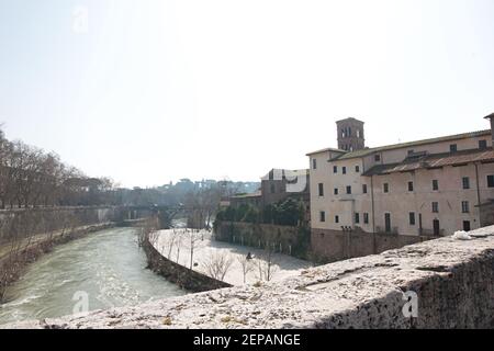 isola tiberina Foto Stock