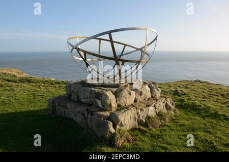 Il monumento radar a St Aldhelm's Head, Dorset. Foto Stock