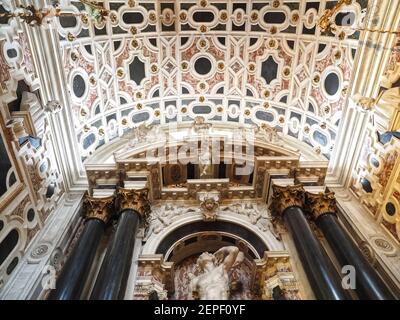 All'interno della chiesa di Santa Maria di Nazareth in Venezia Foto Stock