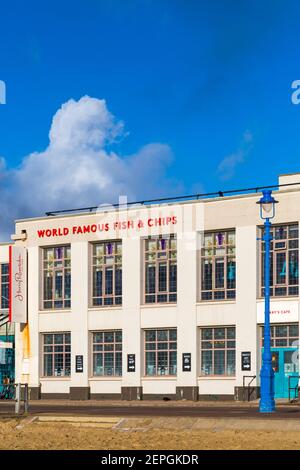 Harry Ramsdens Harry Ramsden a Bournemouth, Dorset Regno Unito - il più famoso fish & chips al mondo a febbraio Foto Stock