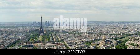 Lo skyline della città di giorno. Parigi, Francia. Tratto dal tour di Montparnasse Foto Stock