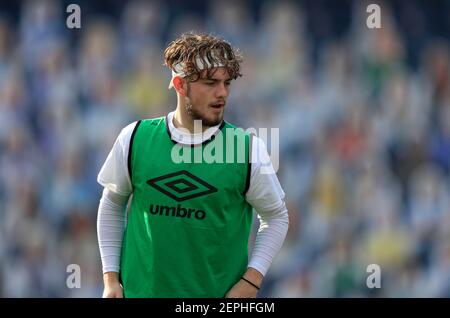 Harvey Elliott n. 16 di Blackburn Rovers durante il warm up per il gioco a Blackburn, Regno Unito il 27/02/2021. (Foto di Conor Molloy/News Images/Sipa USA) Foto Stock