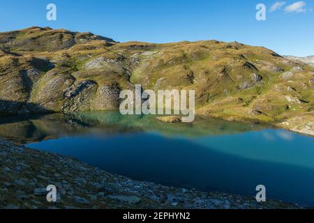 Geomorfologia glaciale. Gruppo montuoso Venediger. Osttirol. Alpi austriache. Europa. Foto Stock