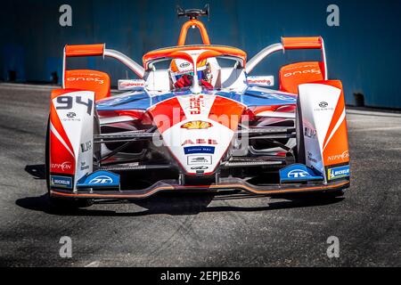 Riyadh, Arabia Saudita. 27 Feb 2021. 94 Lynn Alexandre (gbr), Mahindra Racing, Mahinda M7Electro, azione durante l'ePrix 2021 di Diriyah, 2° appuntamento del campionato mondiale di Formula e 2020–21, sul circuito di Riyadh Street dal 25 al 27 febbraio, a Riyadh, Arabia Saudita - Foto Grégory Lenenmand / DPPI Credit: DPPI Media/Alamy Live News Foto Stock