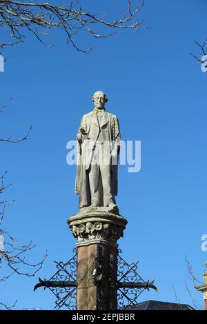 Statua di Thomas Sotheron Estcourt, Devizes, Wiltshire Foto Stock