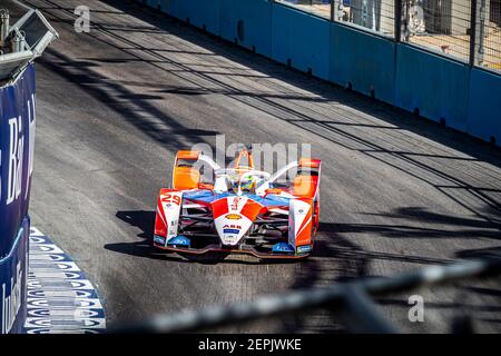 Riyadh, Arabia Saudita. 27 Feb 2021. 29 Sims Alexander (gbr), Mahindra Racing, Mahinda M7Electro, azione durante l'ePrix 2021 di Diriyah, 2° round del Campionato del mondo di Formula e 2020–21, sul circuito di Riyadh Street dal 25 al 27 febbraio, a Riyadh, Arabia Saudita - Foto Grégory Lenenmand / DPPI Credit: DPPI Media/Alamy Live News Foto Stock