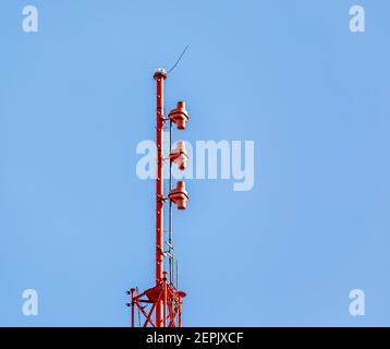 Primo piano di una torre radio di Southampton Foto Stock