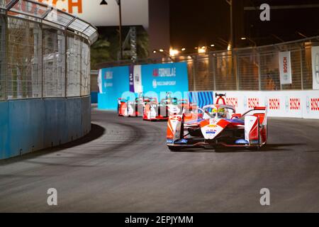 Riyadh, Arabia Saudita. 27 Feb 2021. 29 Sims Alexander (gbr), Mahindra Racing, Mahinda M7Electro, azione durante l'ePrix 2021 di Diriyah, 2° round del Campionato del mondo di Formula e 2020–21, sul circuito di Riyadh Street dal 25 al 27 febbraio, a Riyadh, Arabia Saudita - Foto Grégory Lenenmand / DPPI Credit: DPPI Media/Alamy Live News Foto Stock