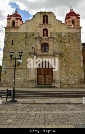 Chiesa del Preziosissimo sangue di Cristo (Templo de la Precisosa Sangre de Cristo) a Oaxaca de Juárez o Oaxaca City, Messico Foto Stock
