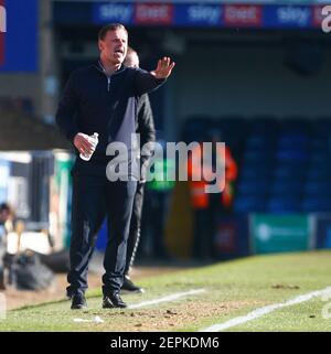 Southend, Regno Unito. 27 Feb 2021. SOUTHEND, INGHILTERRA - FEBBRAIO 27: Richie Wellens manager di Salford City durante la Sky Bet League due tra Southend United e Salford City al Roots Hall Stadium, Southend, Regno Unito il 27 Febbraio 2021 Credit: Action Foto Sport/Alamy Live News Foto Stock