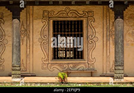 Finestra alla chiesa della Missione di San Javier Foto Stock