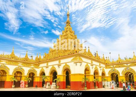 Il complesso della Pagoda Mahamuni a mandalay, myanmar birmania. Foto Stock