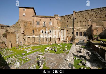 Italia, Roma, foro di Augusto e Casa dei Cavalieri di Rodi Foto Stock