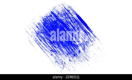 Pennello blu per verniciatura. Pennello blu Foto Stock