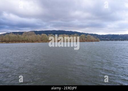 Il Lake Sammamish state Park è un parco situato all'estremità meridionale del lago Sammamish, nella contea di King, Washington, Stati Uniti. Il parco è amministrato dalla WAS Foto Stock