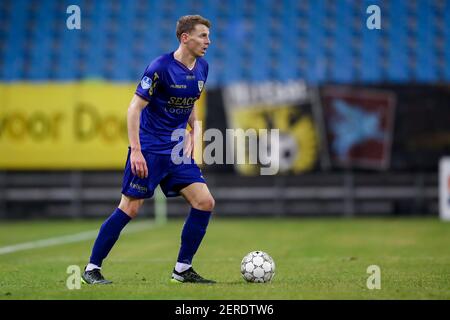 ARNHEM, PAESI BASSI - FEBBRAIO 27: Tobias Pachonik di VVV Venlo durante la partita olandese di Eredivisie tra Vitesse e VVV a Gelredome il 27 febbraio; Foto Stock