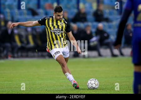 ARNHEM, PAESI BASSI - FEBBRAIO 27: Oussama Tannane di Vitesse durante la partita olandese di Eredivisie tra Vitesse e VVV a Gelredome il 27 febbraio 2 Foto Stock