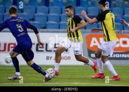 ARNHEM, PAESI BASSI - FEBBRAIO 27: Oussama Tannane di Vitesse durante la partita olandese di Eredivisie tra Vitesse e VVV a Gelredome il 27 febbraio 2 Foto Stock