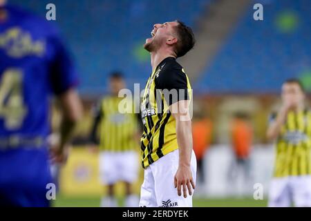 ARNHEM, PAESI BASSI - FEBBRAIO 27: Maximilian Wittek di Vitesse durante la partita olandese di Eredivisie tra Vitesse e VVV a Gelredome il 27 febbraio; Foto Stock