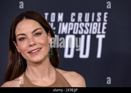 L Attrice Michelle Monaghan Che Gioca Julia In Mission Impossible Fallout Cammina Sul Tappeto Rosso Della