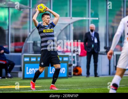 Milano, Italia. 28 Feb 2021. Ivan Perisic del FC Internazionale in azione durante il FC Internazionale vs Genova CFC, Serie calcistica Italiana A Milano, Italia, Febbraio 28 2021 Credit: Independent Photo Agency/Alamy Live News Foto Stock