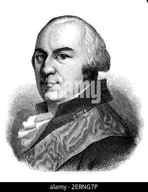 Karl Wilhelm Ferdinand di Brunswick-Wolfenbuettel (* 9 ottobre 1735; † 10 novembre 1806 ) è stato un principe tedesco, duca ereditario di Brunswick e Lue Foto Stock