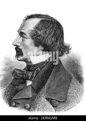 "Elisha Kent Kane (n.. 3 febbraio 1820; † 16 febbraio 1857) è stato un esploratore, scopritore e medico statunitense / Elisha Kent Kane (* 3. Febbraio 1820; † Foto Stock