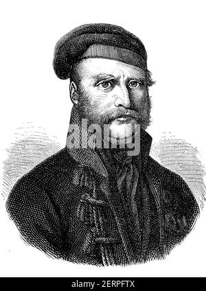 Federico Guglielmo di Brunswick, detto anche Duca Nero, dal 9 ottobre 1771 al 16 giugno 1815, è stato uno degli eroi folk tedeschi delle guerre napoleoniche, Foto Stock