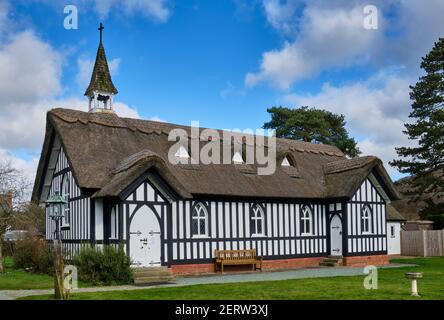 Chiesa di tutti i Santi a Little Stretton, vicino a Church Stretton, Shropshire Foto Stock