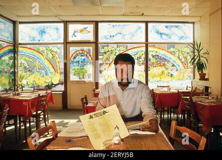 Ristorante giamaicano a Tottenham North London 1981 Foto Stock